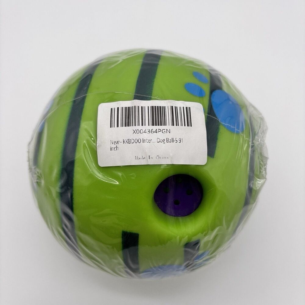 KKBDOO Giggle Ball Dog Toy 5.91" Large Interactive Wobble Ball Sound New Sealed